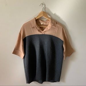 Marni Commessa Pink Silk Short Sleeve Shirt S IT 40